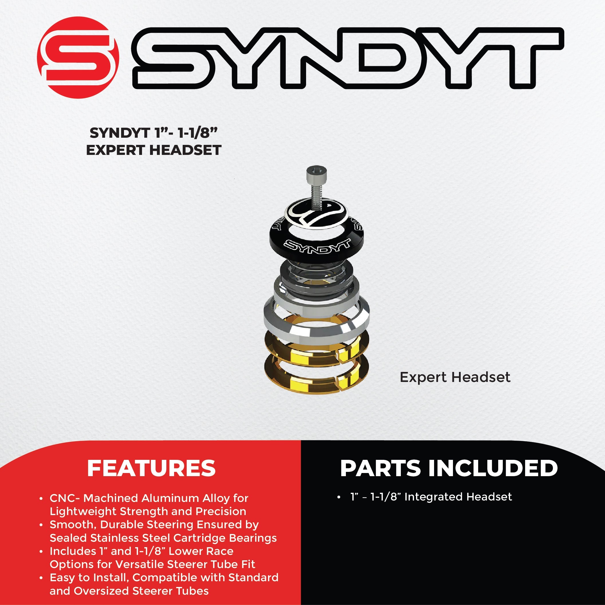 SYNDYT BMX Bike EXPERT Headset